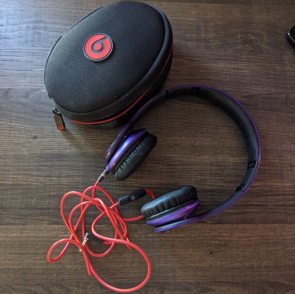 Beats By Dr Dre Studio Purple Headphones